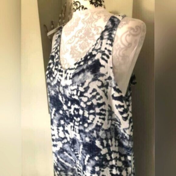 Logica Eco Linen Wide Leg Tie Dye Oversized Summer Jumpsuit Size S-M - Picture 2 of 10